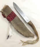 WADE HOUGHAM STAG HANDLE HUNTING BUCK KNIFE