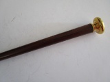 TIFFANY 18K GOLD ZEBRAWOOD CANE