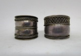 STERLING SILVER CIGAR BAND RINGS ANTIQUE_VINTAGE