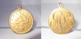 1861 GOLD 2 1/2 DOLLAR  LIBERTY COIN LOVE TOKEN