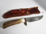 RANDALL 12-6  BEAR BOWIE KNIFE STAG