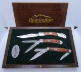 REMINGTON 2007 IN BOX 3 KNIFE SET LIMITED EDITION