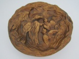 BRASS BIRDS IN NEST WALL HANGING PIPE REST ASHTRAY