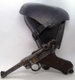 1916 P08 LUGER DWM 9mm WWI PISTOL HANDGUN: HOLSTER