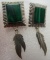 QUOC TURQUOISE MALACHITE EARRINGS STERLING SILVER
