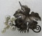 7 PEARL GRAPEVINE PIN STERLING SILVER BROOCH
