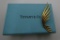 TIFFANY & CO ANGEL WING PIN 14K GOLD BROOCH W BOX