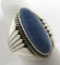 DENIM LAPIS RING STERLING SILVER SIZE 6