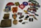 LOT OF WWII VIETNAM PINS BADGES BARS MEDAL PATCHES