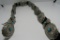 M TURQUOISE BUTTERFLY CONCHO BELT STERLING SILVER