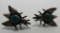 TURQUOISE BUG FLY EARRINGS STERLING SILVER