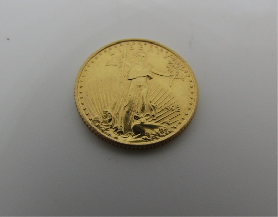 1992 US GOLD 5 DOLLAR COIN EAGLE