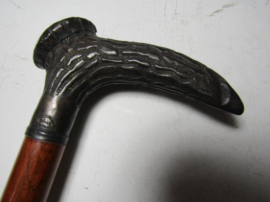 STERLING SILVER CANE H SCHUMANN NY MAKER