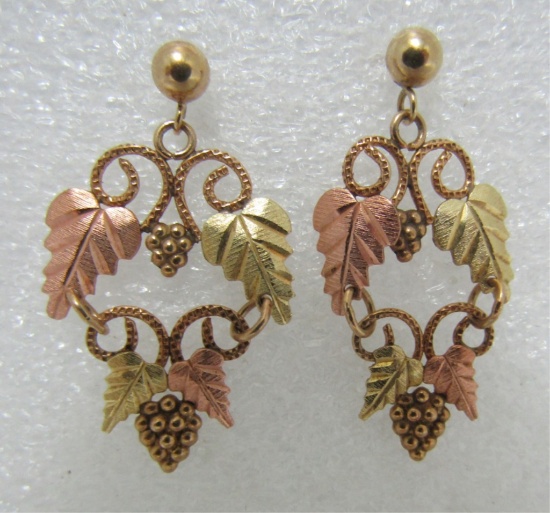 BLACK HILLS GOLD EARRINGS MULTICOLOR FLORAL