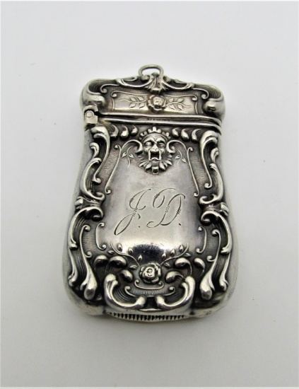 STERLING SILVER MATCH CASE MATCH SAFE PENDANT