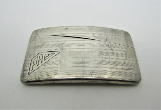 STERLING SILVER CARD CASE BOX ANTIQUE