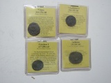 4 ANCIENT COINS