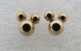 14K GOLD DISNEY MICKEY MOUSE EARRINGS