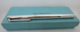 TIFFANY & CO PEN STERLING SILVER W BOX T TOP