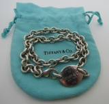 TIFFANY & CO NECKLACE RETURN TO STERLING SILVER