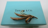 TIFFANY & CO PIN 14K GOLD BROOCH