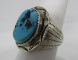 S. RAY TURQUOISE RING STERLING SILVER