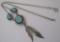 NEZ TURQUOISE NECKLACE STERLING SILVER NAVAJO