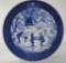 1989 CHRISTMAS PLATE ROYAL COPENHAGEN SKATING POND