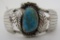 LP TURQUOISE CUFF BRACELET STERLING SILVER