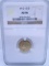 1913 NGC AU 58 GOLD2 2 1/2 DOLLAR INDIAN COIN