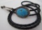 TURQUOISE BOLO TIE NECKLACE STERLING SILVER