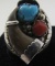 BEAR CLAW TURQUOISE CORAL RING STERLING SILVER 12