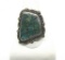 OLD PAWN GREEN TURQUOISE NAVAJO STERLING RING SZ10