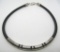 J COMES TAXCO STERLING SILVER SLIDE NECKLACE