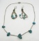 LIQUID SILVER STERLING SET NECKLACE & EARRINGS