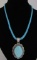 JOHNSON TURQUOISE NECKLACE STERLING SILVER 20