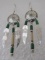 CONCHO FEATHER EARRINGS STERLING SILVER MALACHITE