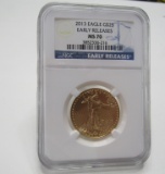 2013 GOLD $25 EAGLE NGC MS 70 COIN