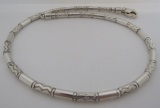 TIFFANY & CO BEADED NECKLACE STERLING SILVER AZTEC