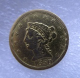 1850 LIBERTY 2 1/2 DOLLAR GOLD COIN.