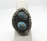 MULTICOLOR TURQUOISE STERLING SILVER RING