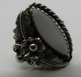 JERRY COWBOY MOP SQUASH RING STERLING SILVER