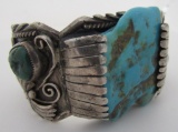 ORH TURQUOISE CUFF BRACELET STERLING SILVER