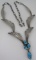STAN SLIM TURQUOISE NECKLACE STERLING SILVER