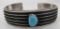 JACKSON TURQUOISE CUFF BRACELET STERLING SILVER