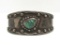 OLD PAWN HANDMADE TURQUOISE STERLING CUFF BRACELET