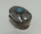 SIGNED TAXCO VINTAGE TURQUOISE STERLING PILL BOX