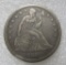1860 O SEATED US SILVER DOLLAR XF COIN