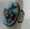 CADMAN GOLDEN HILL TURQUOISE RING STERLING SILVER