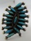 NEEDLE POINT TURQUOISE RING STERLING SILVER ZUNI